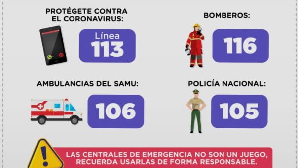numeros de emergencia para llamar en Perú